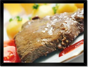 Poszterek keretben 40x30 Steak zöldségekkel