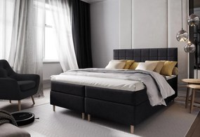 SICILIE kárpitozott boxspring ágy, 140x200, inari 24 + topper