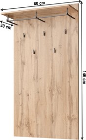 Fogas panel 80, wotan tölgy, MORATIZ