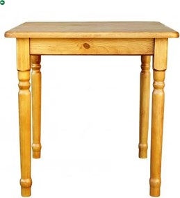 Étkezőasztal faragott lábbal 80x80 éger