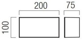 Redo 90326 - LED Kültéri fali lámpa KODIAK LED/8W/230V IP65 fehér/fekete