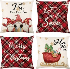 Párnahuzat 45x45 Karácsonyi Dekorációs Jancsi Karácsonyi Dekoráció 4x
