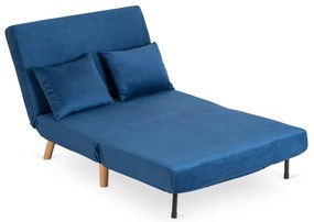 Ágyazható Fotel Sötétkék Színben. MARRY 2