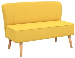 vidaXL sárga szövetkanapé 117 x 55,5 x 77 cm
