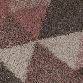 Nuru rózsaszín-szürke szőnyeg, 60 x 230 cm - Flair Rugs