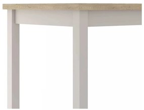 Adam étkezőasztal 120 x 68 cm, cremona tölgy / krém