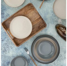 16 darabos étkészlet szürke/bézs/porcelán