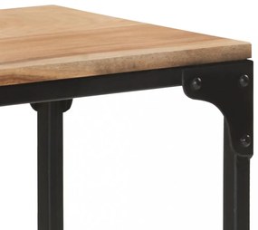 tömör akácfa dohányzóasztal 90 x 30 x 40 cm
