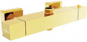 Mexen Cube termosztatikus zuhanycsap, arany - 77250-50