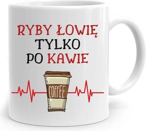 Horgász Ajándék Bögre Horgász Kávé Utáni Horgászat fényképes nyomtatással