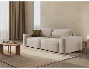 Bézs buklé kinyitható kanapé 247 cm Jodie – Micadoni Home