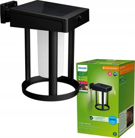 LED-es kerti lámpa Homlokzati fali lámpa napelemes Camill mozgásérzékelő Philips