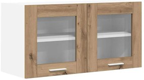 Függő szekrény Riga Artisan tölgy és fehér 80 x 31 x 40 cm