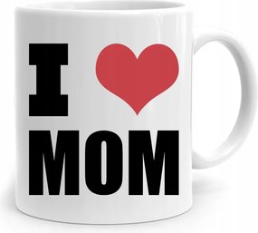 Születésnapi Ajándék Bögre Anyukáknak I Love Mom fényképes nyomtatással