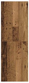 Fali TV szekrény Régi fa 37 x 37 x 107 cm Faanyag