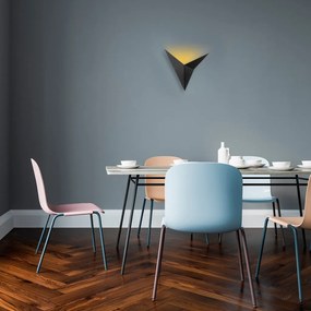 Bird, fali lámpa, fekete