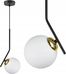 Függőlámpa Mennyezeti Csillár Fekete Arany Gömb