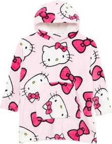 Hello Kitty Bow belebújós plüss polár takaró, poncsó 7-14 év