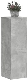 2 db betonszürke szerelt fa növénytartó állvány 25 x 25 x 80 cm