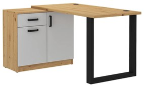 PC asztal Mantela 130 (artisan tölgy + világosszürke). 1041343