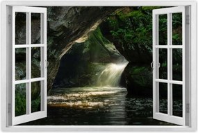 Poszterek 90x60 Hegyek Sziklák Vízesés