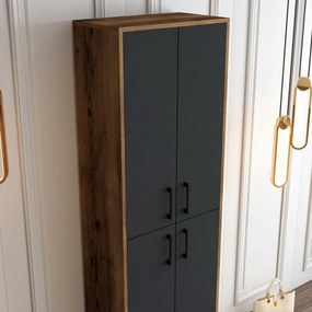 Szekrény Berlin Walnut és Anthracite