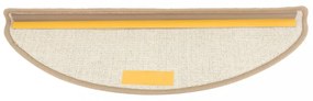 15 db szürke-barna lépcsőszőnyeg 65 x 21 x 4 cm
