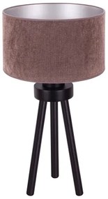 Duolla - Asztali lámpa LYON 1xE27/15W/230V átm. 30 cm barna