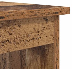 vidaXL Dohányzóasztal 3 pcs Öreg fa Faanyag