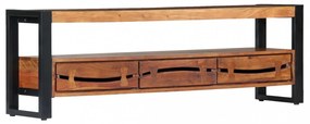 tömör akácfa TV-szekrény 140 x 30 x 45 cm