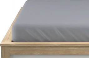 Mikroszálas lepedő világosszürke 90 x 200 cm