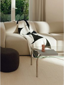 Fekete-krémszínű takaró 150x200 cm Tul – noo.ma