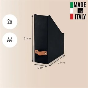 Iratpapucs, karton, 100 mm, LEITZ Puro, fekete (E24710095)