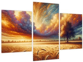 Kép – Fa a mezőn (90x60 cm)