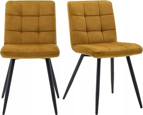 Hnnhome velúr székek arany színben 2db