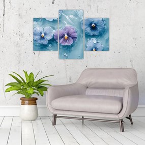 Kép - Ibolyák a vízben (90x60 cm)