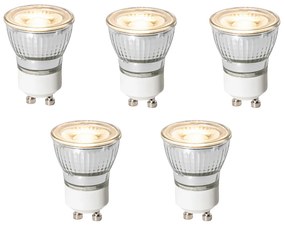 5 darabos GU10 3 lépésben szabályozható LED izzó szett 35mm 4W 220 lm 3000K