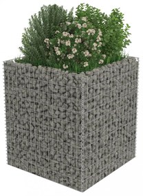 horganyzott acél gabion magaságyás 90 x 90 x 100 cm