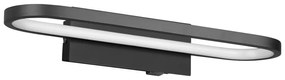 Matt fekete LED fali lámpa (hosszúság 40 cm) Gianni – Trio