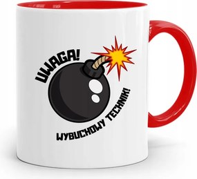 Technikusoknak Piros Ajándék Bögre fényképes nyomtatással