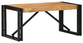 tömör akácfa dohányzóasztal 80x40x35 cm