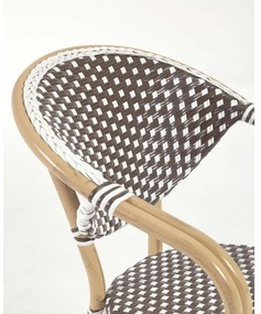 Barna fém-műanyag kerti szék Marilyn – Kave Home