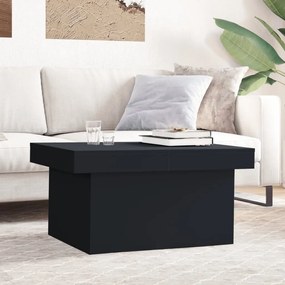 Fekete szerelt fa dohányzóasztal 100 x 55 x 40 cm