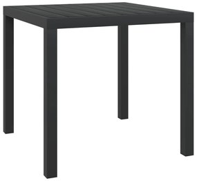 3 részes szürke polyrattan kerti étkezőgarnitúra párnákkal