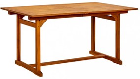 tömör akácfa kerti étkezőasztal (150-200) x 100 x 75 cm
