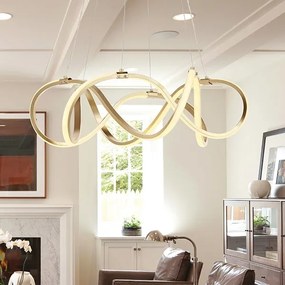 LED Csillár zsinóron LED/54W/230V 3000/4000/6000K arany