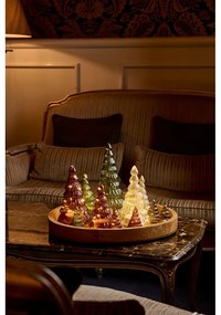 Borvörös elemmel működő fénydekoráció készlet 2 db-os ø 6,5 cm Lucy – Sirius