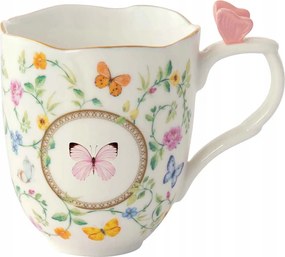 Porcelán bögre Elegáns Tavaszi Húsvéti Kávé és Tea Pillangó