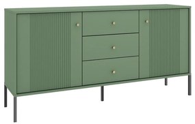 LUE komód, zöld/fekete