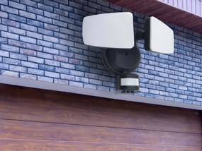 Kültéri fekete LED reflektor PIR érzékelővel 24W/3000K/4000K/6000K - LFX025